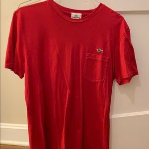 Men’s Lacoste Red Tee Shirt